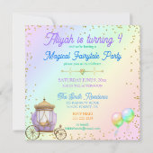 Magische pasteiprinses Fantasy Rainbow Castle Kaart (Achterkant)