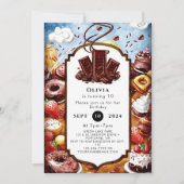 Magische pastel chocolade verjaardag kaart (Voorkant)