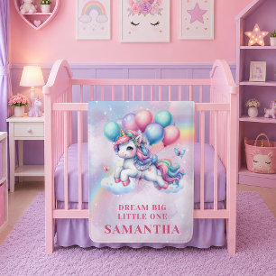 Magische Pastel Eenhoorn Meisje Verjaardag Baby De Fleece Deken