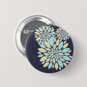 Magische Pastel Kleur Bloemblaadjes Ronde Button 5,7 Cm (Voorkant /achterkant)