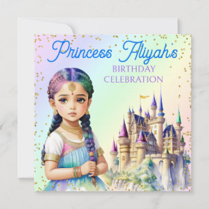 Magische Pastel Prinses Fantasy Regenboog Kasteel Kaart