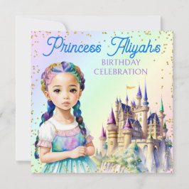 Magische Pastel Prinses Fantasy Regenboog Kasteel Kaart