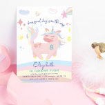 Magische Pastel Rainbow Schattige Eenhoorn Verjaar Kaart<br><div class="desc">Ons "Magical Unicorn"-collectie heeft een schattige eenhoornafbeelding met een pastel, regenboogkleurige manen en staart die over de regenboog springt in combinatie met opwindende accessoires die over de lucht zijn verspreid, zoals diamanten, kruinen en bloemen. Personaliseer met uw eigen letters en foto's met slechts één klik op de knop. Kijk in...</div>