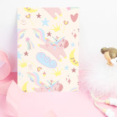 Magische Pastel Rainbow Schattige Eenhoorn Verjaar Kaart