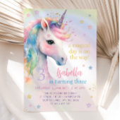 Magische Pastel Rainbow UNICORN Verjaardagsfeest Kaart