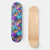 Magische pastel waterverf vlinders Girly Persoonlijk Skateboard (Voorkant)