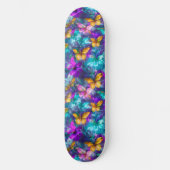 Magische pastel waterverf vlinders Girly Persoonlijk Skateboard (Voorkant)