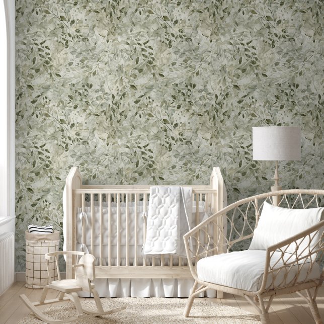 Magische pastelgroene kinderkamer behang (Kinderen)