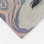 magische pastelpinguïn fleece deken (Hoek)