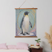 magische pastelpinguïn hangend wandkleed (Slaapkamer)
