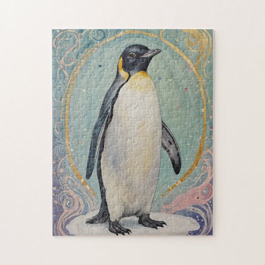 magische pastelpinguïn legpuzzel (Verticaal)