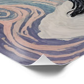 magische pastelpinguïn perfect poster (Hoek)