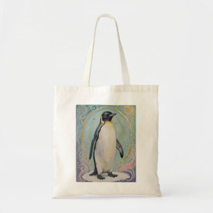 magische pastelpinguïn tote bag
