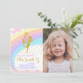 Magische pasteluitnodiging kaart (Staand voorkant)