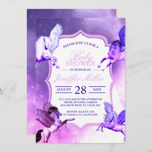 Magische Pegasus Universe. Kaart (Voorkant / Achterkant)