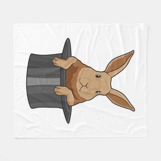 Magische pet van konijn fleece deken (Voorkant (Horizontaal))