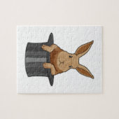 Magische pet van konijn legpuzzel (Horizontaal)
