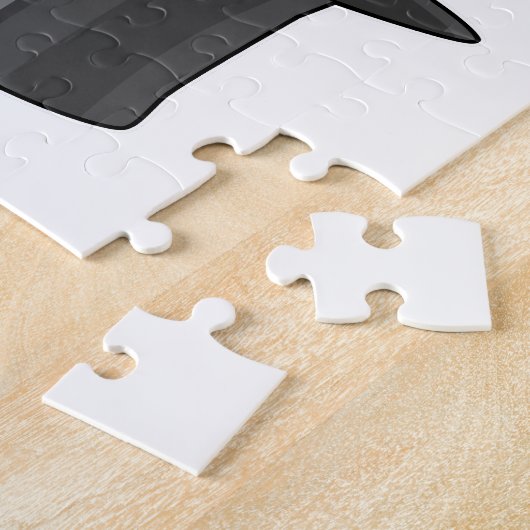 Magische pet van konijn legpuzzel (Zijkant)