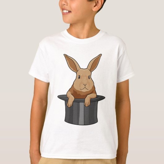 Magische pet van konijn t-shirt (Voorkant)