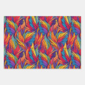 Magische Phoenix veren abstracte ontwerpen Inpakpapier Vel (Voorkant 3)