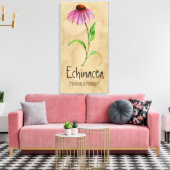 Magische Planten Echinacea 13,22 x 25,52' Canvas (Insitu (Woonkamer))