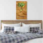 Magische Planten Mandrake 12,84' x 21,93' Canvas (Insitu (Slaapkamer))