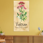 Magische Planten Valeriaans 21.29'' x 42.05'' Canv Canvas Afdruk (Insitu (Woonkamer))