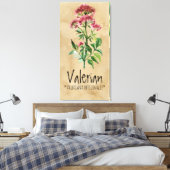 Magische Planten Valeriaans 21.29'' x 42.05'' Canv Canvas Afdruk (Insitu (Slaapkamer))