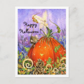 Magische pompoen en kleine vrienden briefkaart (Voorkant)