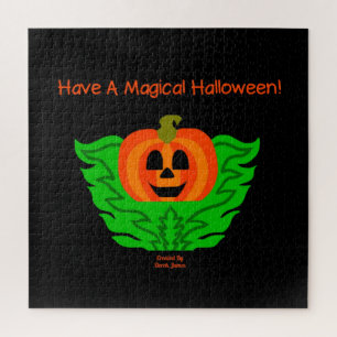 Magische pompoen met halloween Puzzle 20 x 20 inch Legpuzzel