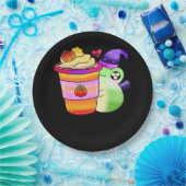 Magische Pompoen Spice Potion Latte Lover Papieren Bordje (Feest)