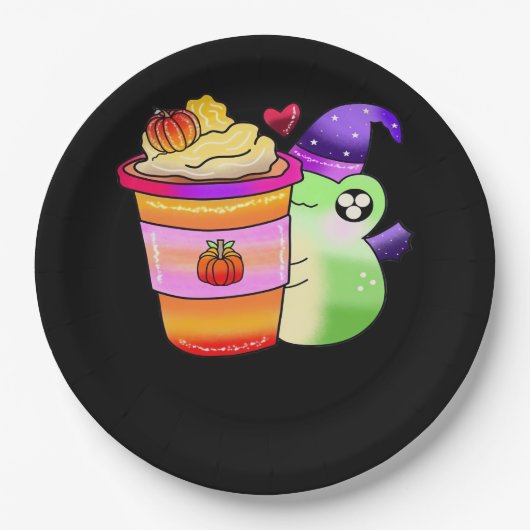 Magische Pompoen Spice Potion Latte Lover Papieren Bordje (Voorkant)