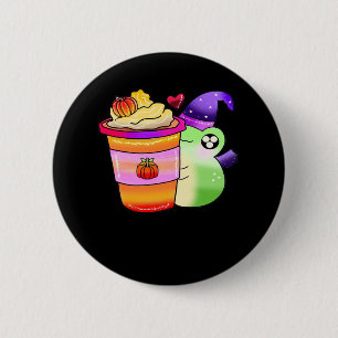 Magische Pompoen Spice Potion Latte Lover Ronde Button 5,7 Cm