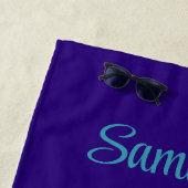 Magische Pony in Paars en Blauwgroen met de Naam v Strandlaken (In situ)