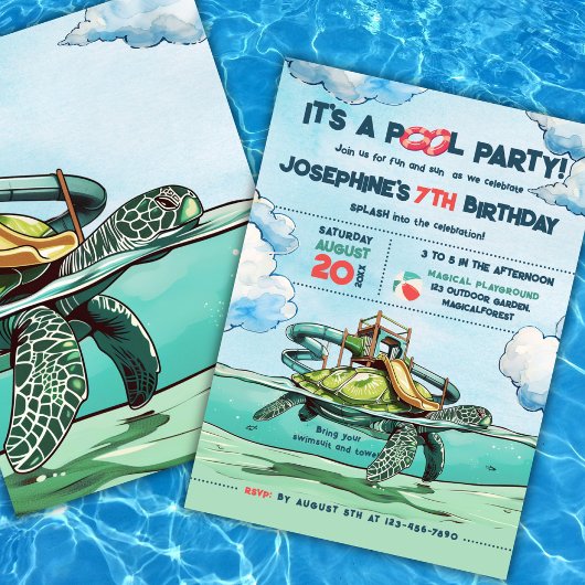 Magische Pool Party Kaart