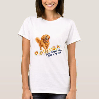 Magische Pootsprint van de Golden Retriever T-shirt