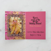 Magische pop en boog Victoriaans kerst Feestdagen Kaart (Binnen)