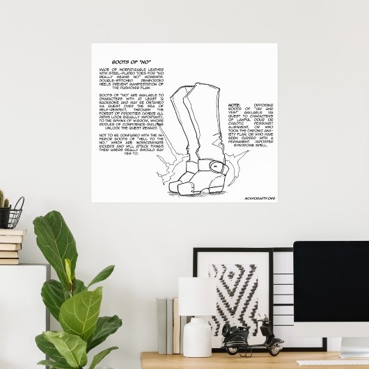 Magische post: Bots van "Nee" Poster (Thuiskantoor)