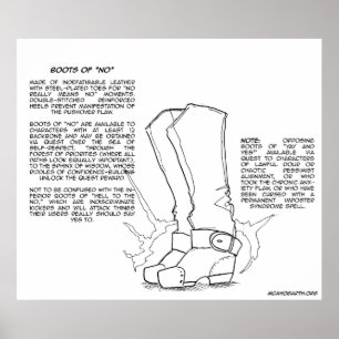 Magische post: Bots van "Nee" Poster