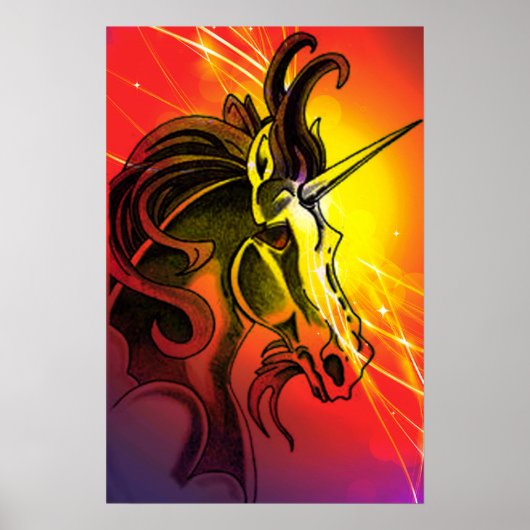 Magische Poster Unicorn (Voorkant)