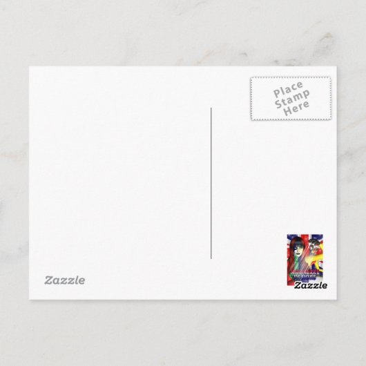 Magische postkaart schattige kleine maan fee (Achterkant)