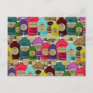 Magische Potie Apothecaire Halloween Tonic Fles Briefkaart