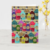 Magische Potie Apothecaire Halloween Tonic Fles Kaart (Gele Bloem)