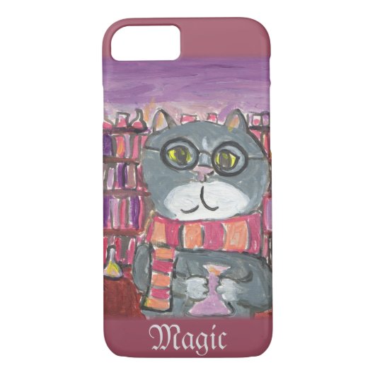 Magische Poties Academic Wizard Kat Art Case-Mate iPhone Case (Achterkant)