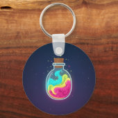 Magische Potion 2026 Glow Dubbelzijdig Sleutelhanger (Achterkant)