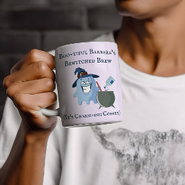 Magische potion aangepaste naam grappige spookkete koffiemok