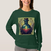 Magische Potion Bottle Sticker Design T-shirt (Voorkant)