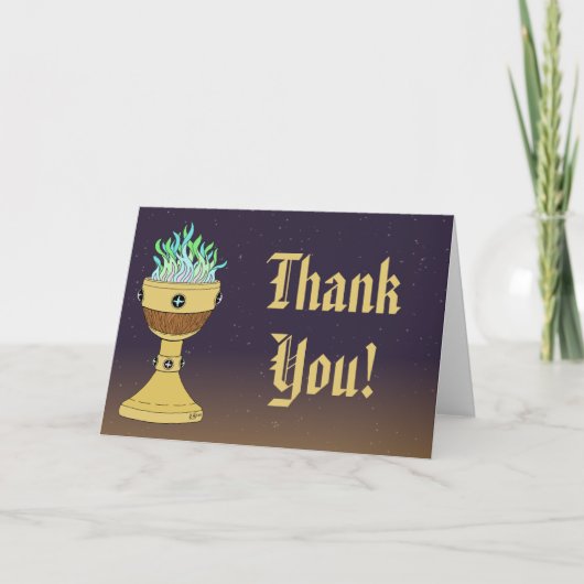 Magische Potion in Mazer en Chalice Combo Bedankkaart (Voorkant)