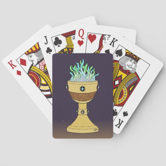 Magische Potion in Mazer en Chalice Combo Pokerkaarten (Achterkant)