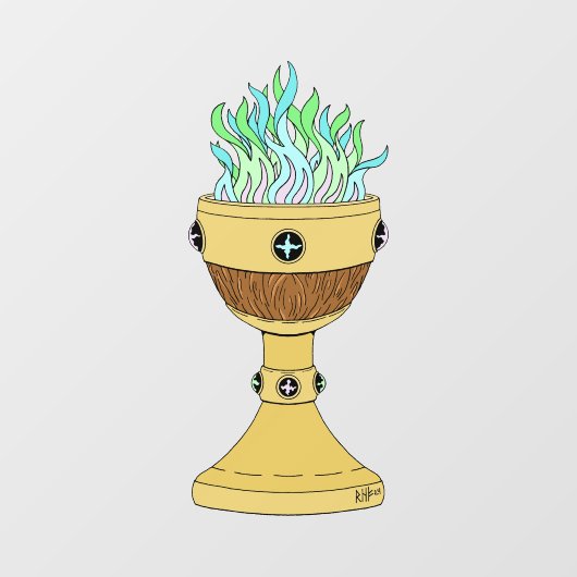 Magische Potion in Mazer en Chalice Combo Raamsticker (Vel)